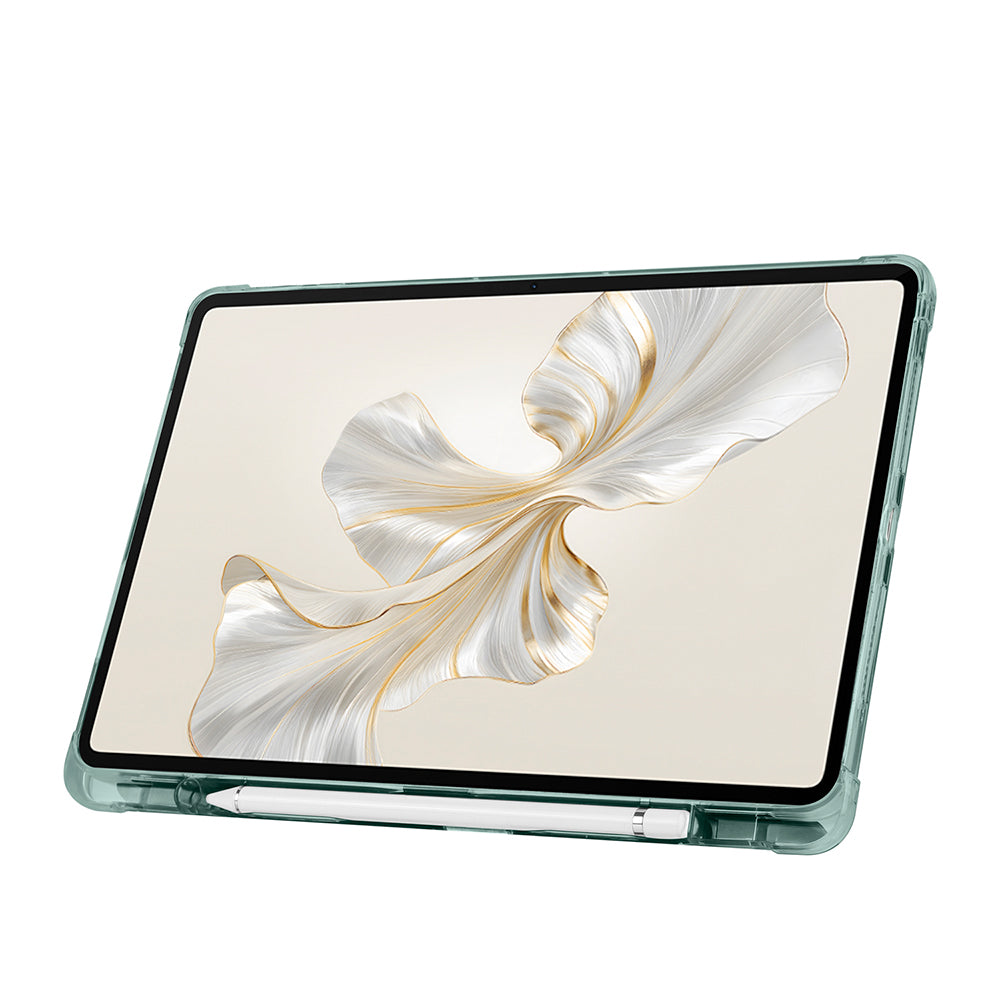 Honor Pad 9 Kılıf Zore Tri Folding Kalem Bölmeli Standlı Kılıf Rose Gold