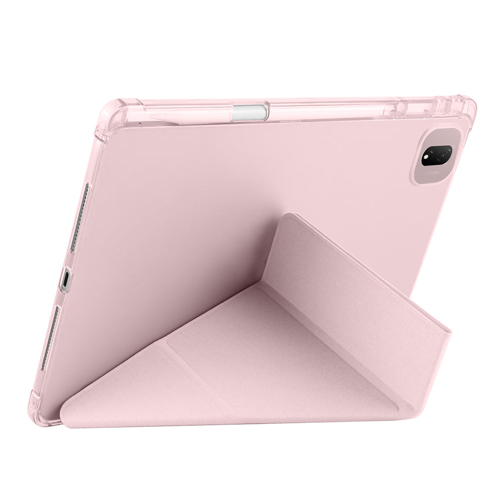 Honor Pad GT Pro Kılıf Zore Tri Folding Kalem Bölmeli Standlı Kılıf Lacivert