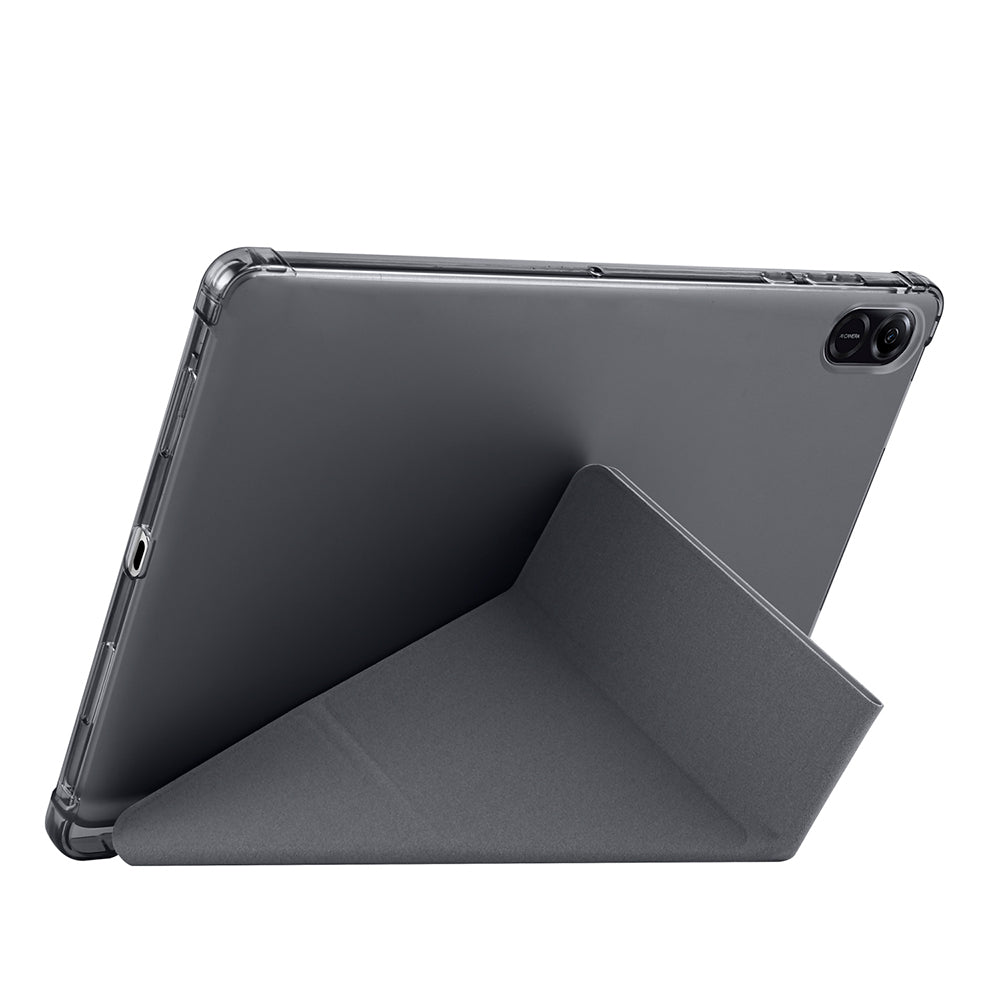 Honor Pad X8A Kılıf Zore Tri Folding Kalem Bölmeli Standlı Kılıf Lila