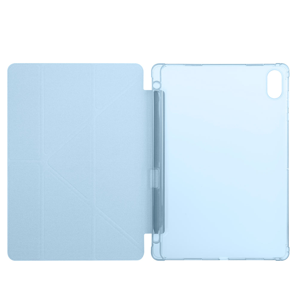 Honor Pad X8A Kılıf Zore Tri Folding Kalem Bölmeli Standlı Kılıf Koyu Yeşil