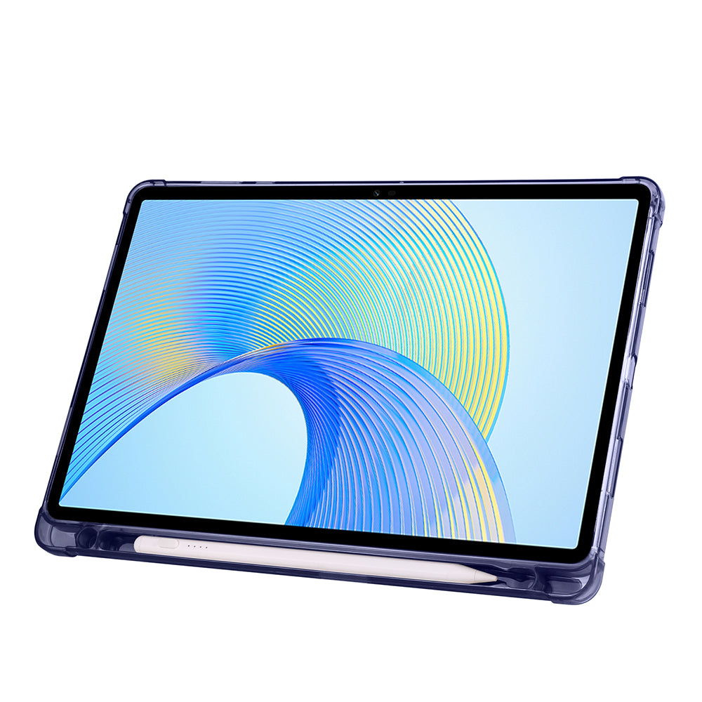 Honor Pad X8A Kılıf Zore Tri Folding Kalem Bölmeli Standlı Kılıf Koyu Yeşil