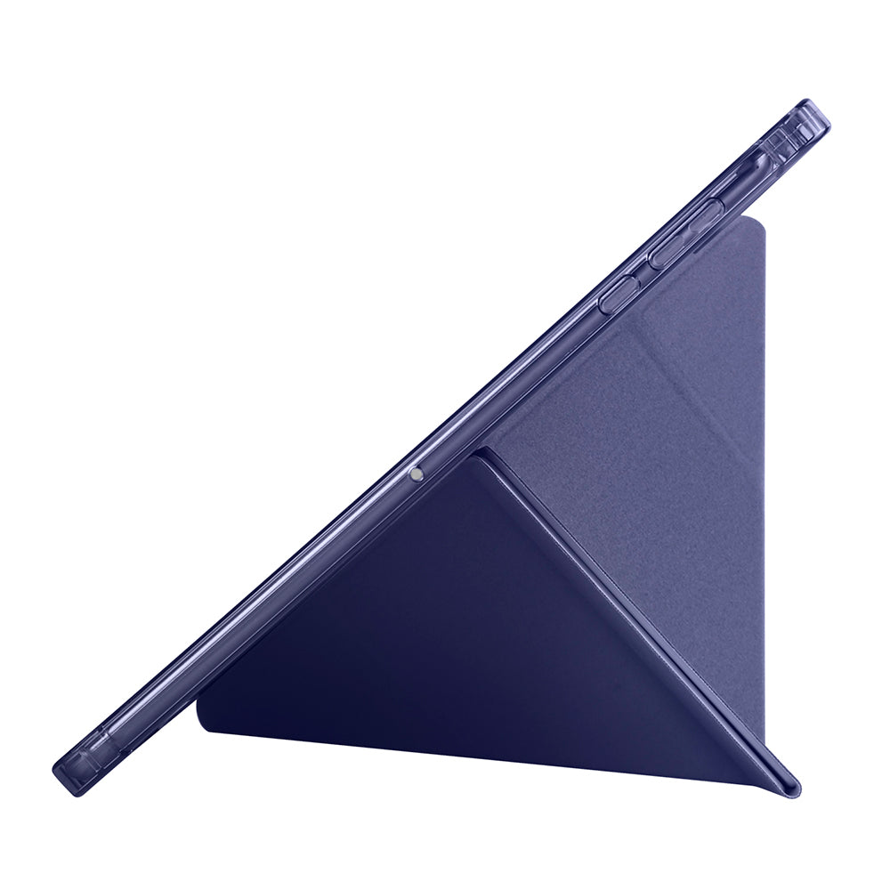 Honor Pad X8A Kılıf Zore Tri Folding Kalem Bölmeli Standlı Kılıf Rose Gold