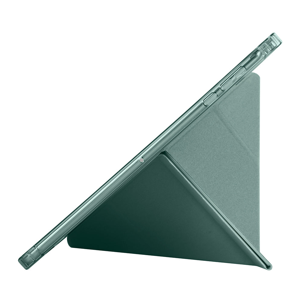 Honor Pad X8A Kılıf Zore Tri Folding Kalem Bölmeli Standlı Kılıf Siyah