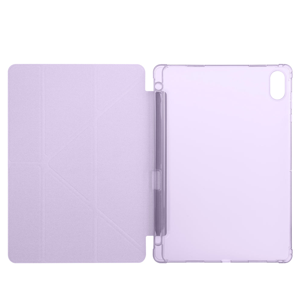 Honor Pad X8A Kılıf Zore Tri Folding Kalem Bölmeli Standlı Kılıf Koyu Yeşil