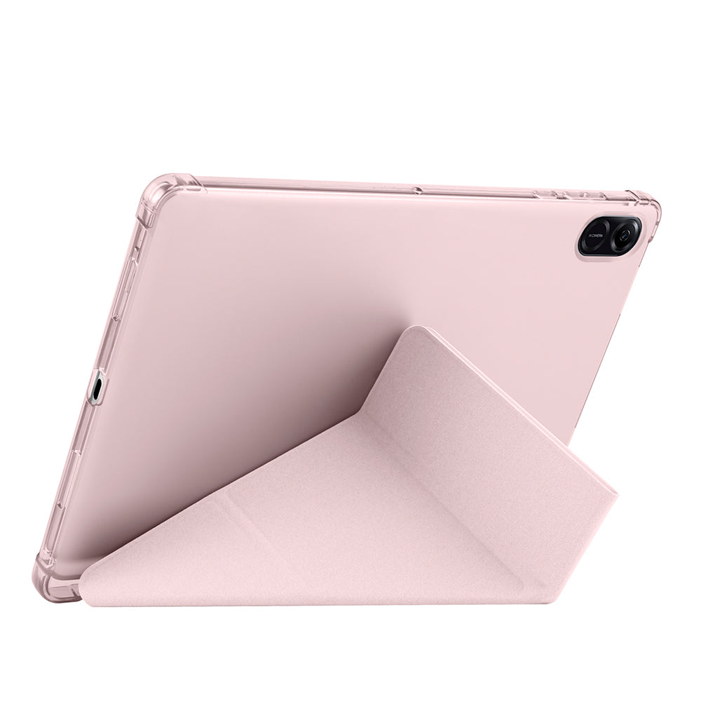 Honor Pad X8A Kılıf Zore Tri Folding Kalem Bölmeli Standlı Kılıf Koyu Yeşil