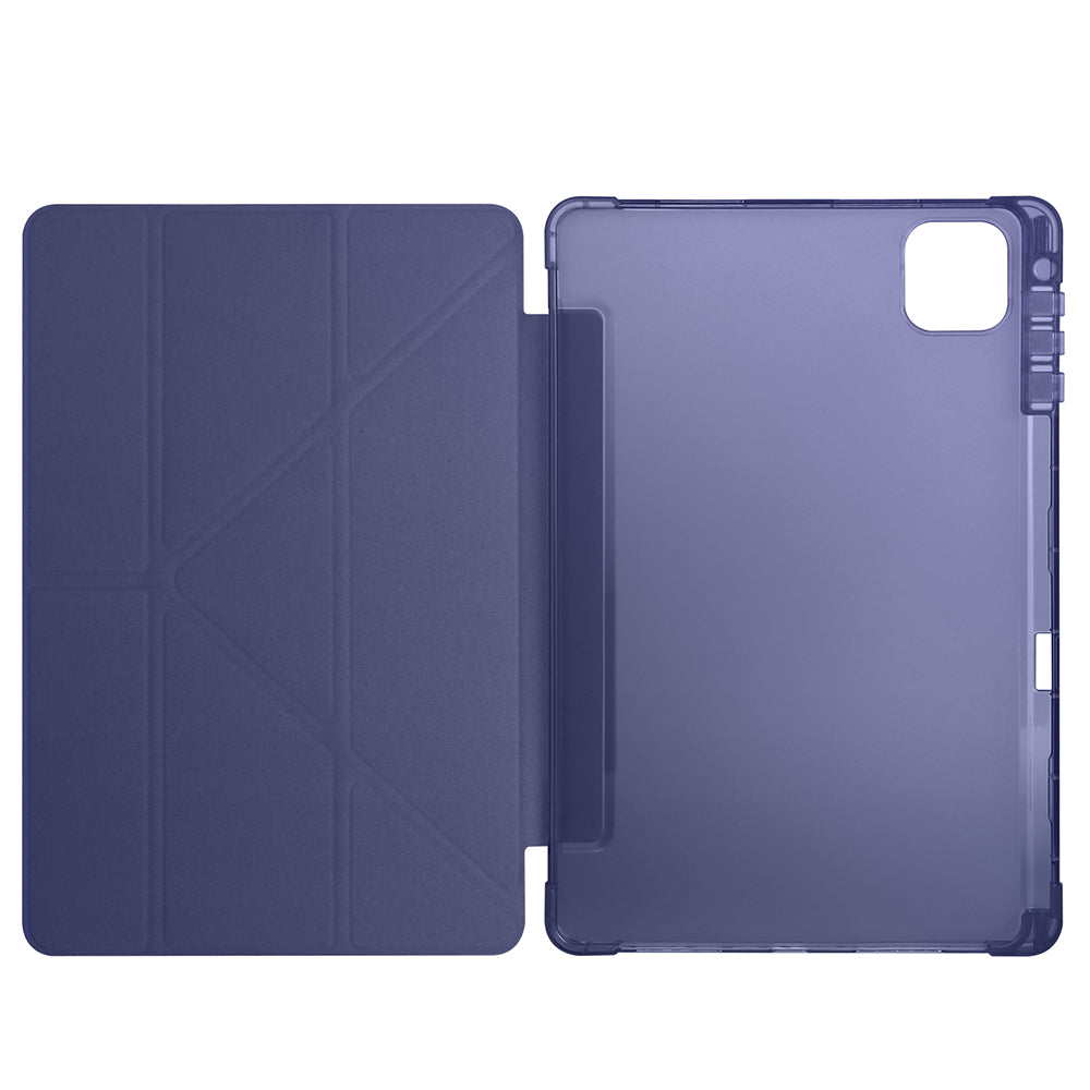 Honor Pad X9 Pro Kılıf Zore Tri Folding Kalem Bölmeli Standlı Kılıf Siyah