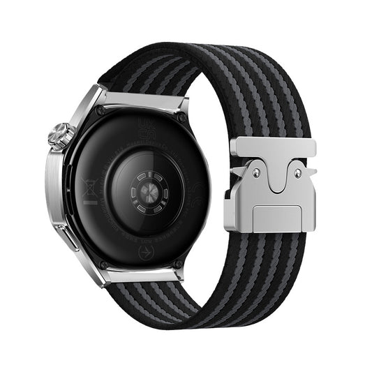 Huawei GT2 46mm Zore KRD-133 22mm Naylon Kumaş Hasır Örgülü Kordon