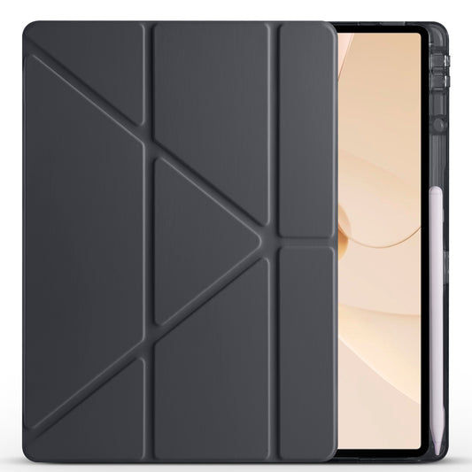 Huawei Matepad 12X Kılıf Zore Tri Folding Kalem Bölmeli Standlı Kılıf Lacivert