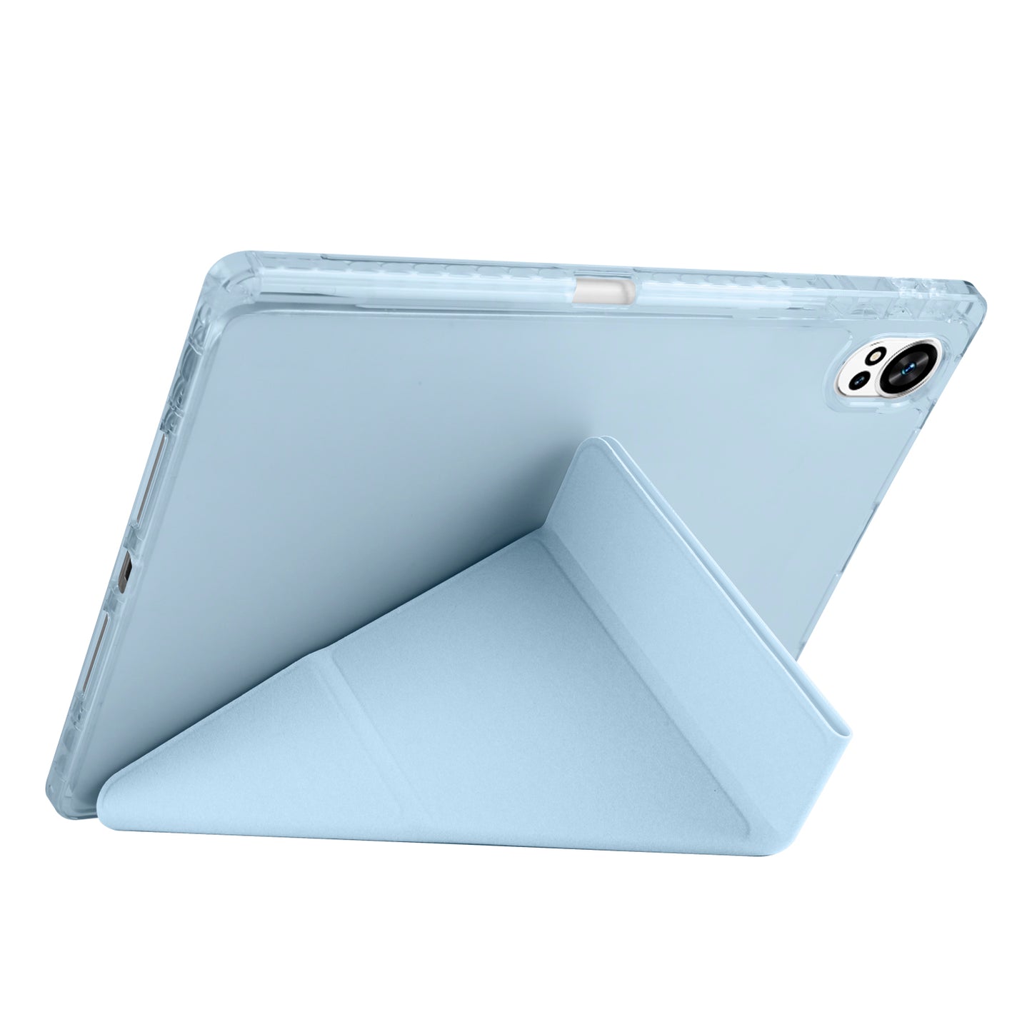 Huawei Matepad 12X Kılıf Zore Tri Folding Kalem Bölmeli Standlı Kılıf Koyu Yeşil