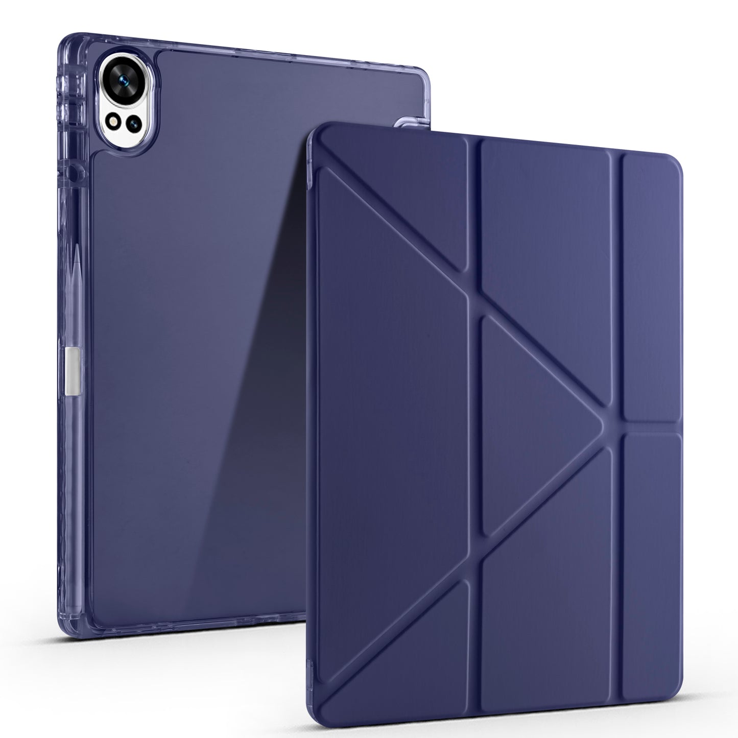 Huawei Matepad 12X Kılıf Zore Tri Folding Kalem Bölmeli Standlı Kılıf Lila