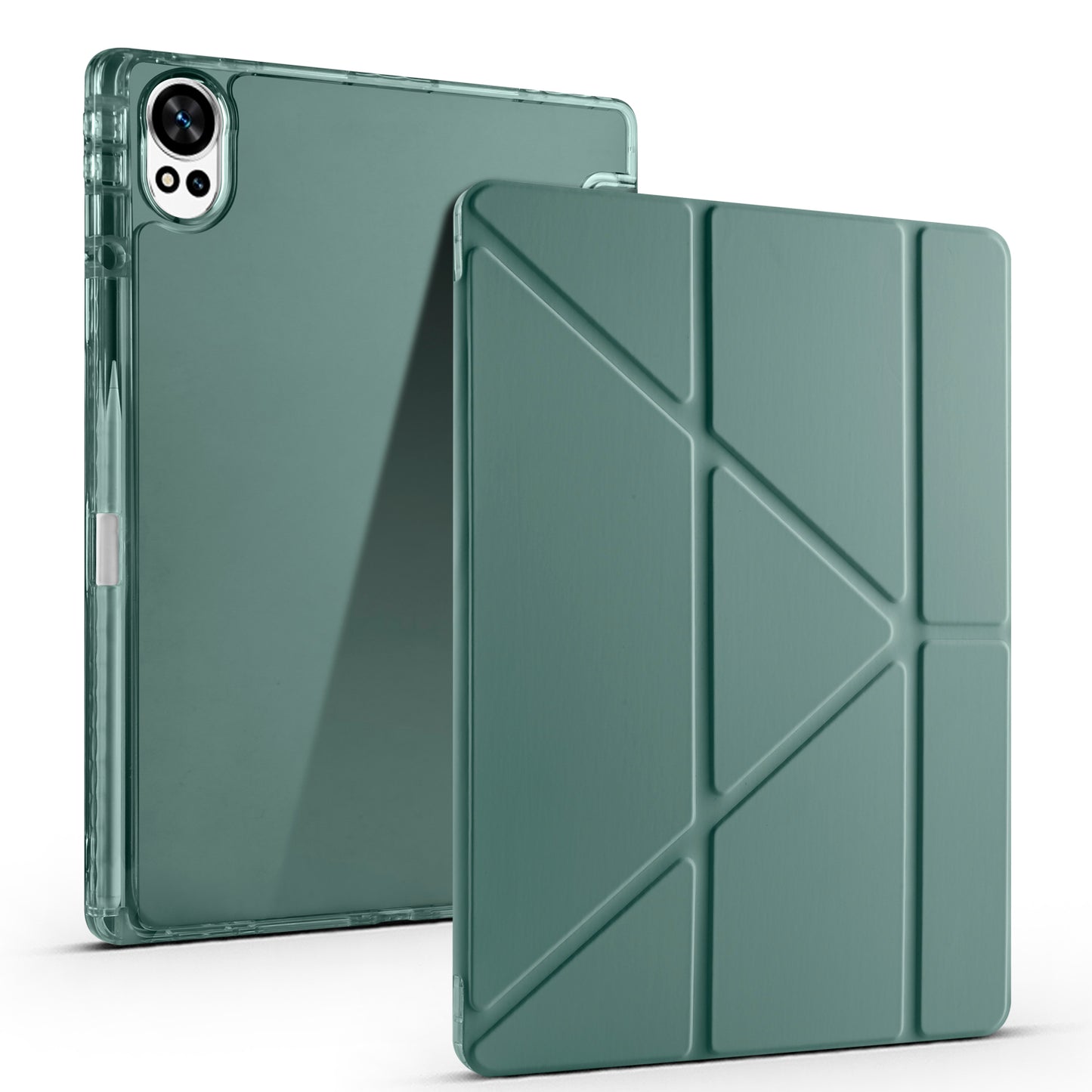 Huawei Matepad 12X Kılıf Zore Tri Folding Kalem Bölmeli Standlı Kılıf Siyah