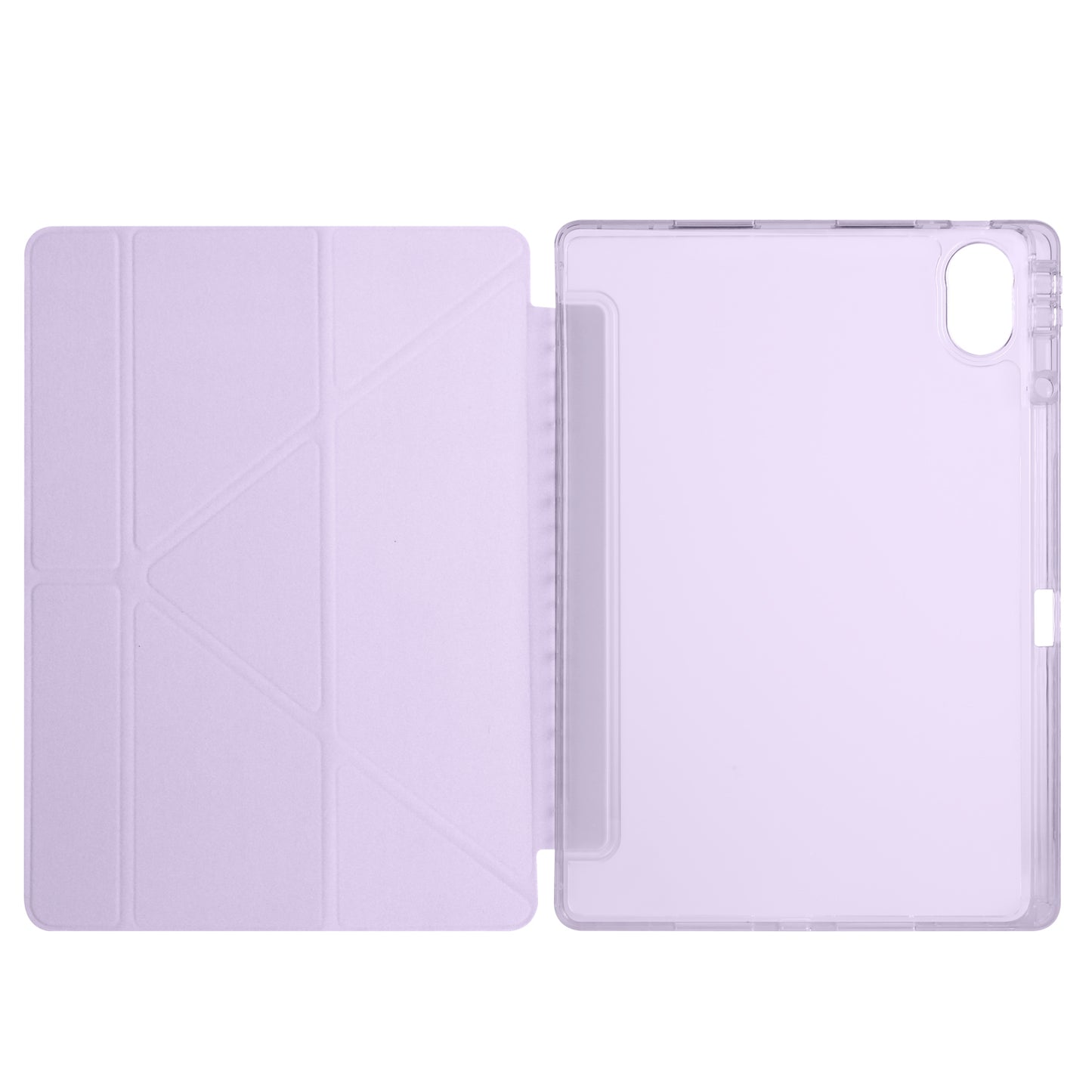 Huawei Matepad 12X Kılıf Zore Tri Folding Kalem Bölmeli Standlı Kılıf Lila