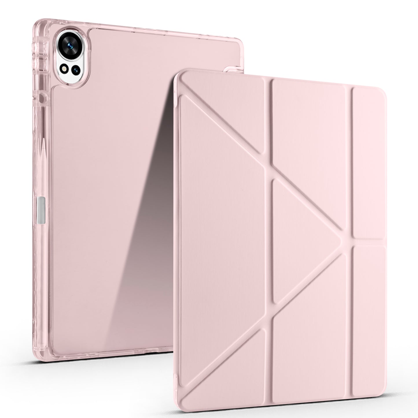 Huawei Matepad 12X Kılıf Zore Tri Folding Kalem Bölmeli Standlı Kılıf Koyu Yeşil