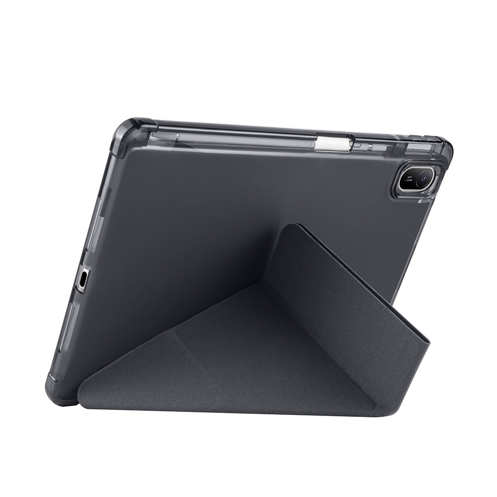 Huawei Matepad SE 11 Kılıf Zore Tri Folding Kalem Bölmeli Standlı Kılıf Siyah