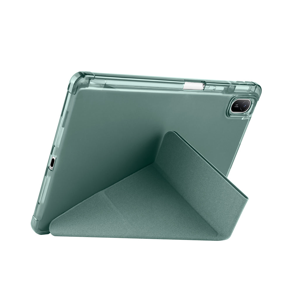 Huawei Matepad SE 11 Kılıf Zore Tri Folding Kalem Bölmeli Standlı Kılıf Siyah