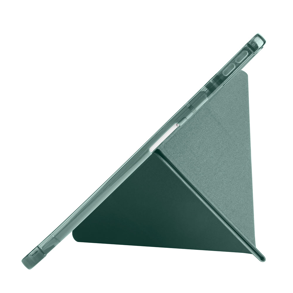 Huawei Matepad SE 11 Kılıf Zore Tri Folding Kalem Bölmeli Standlı Kılıf Gri