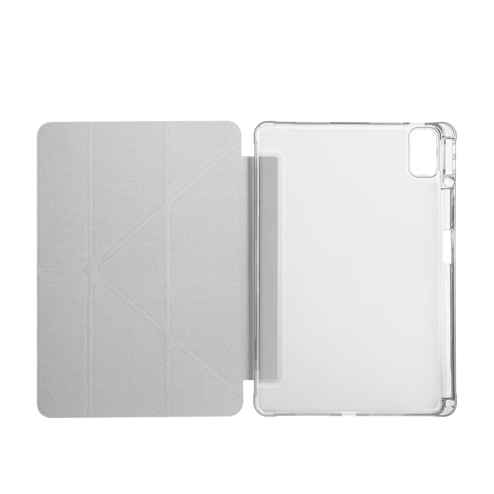 Huawei Matepad SE 11 Kılıf Zore Tri Folding Kalem Bölmeli Standlı Kılıf Lacivert