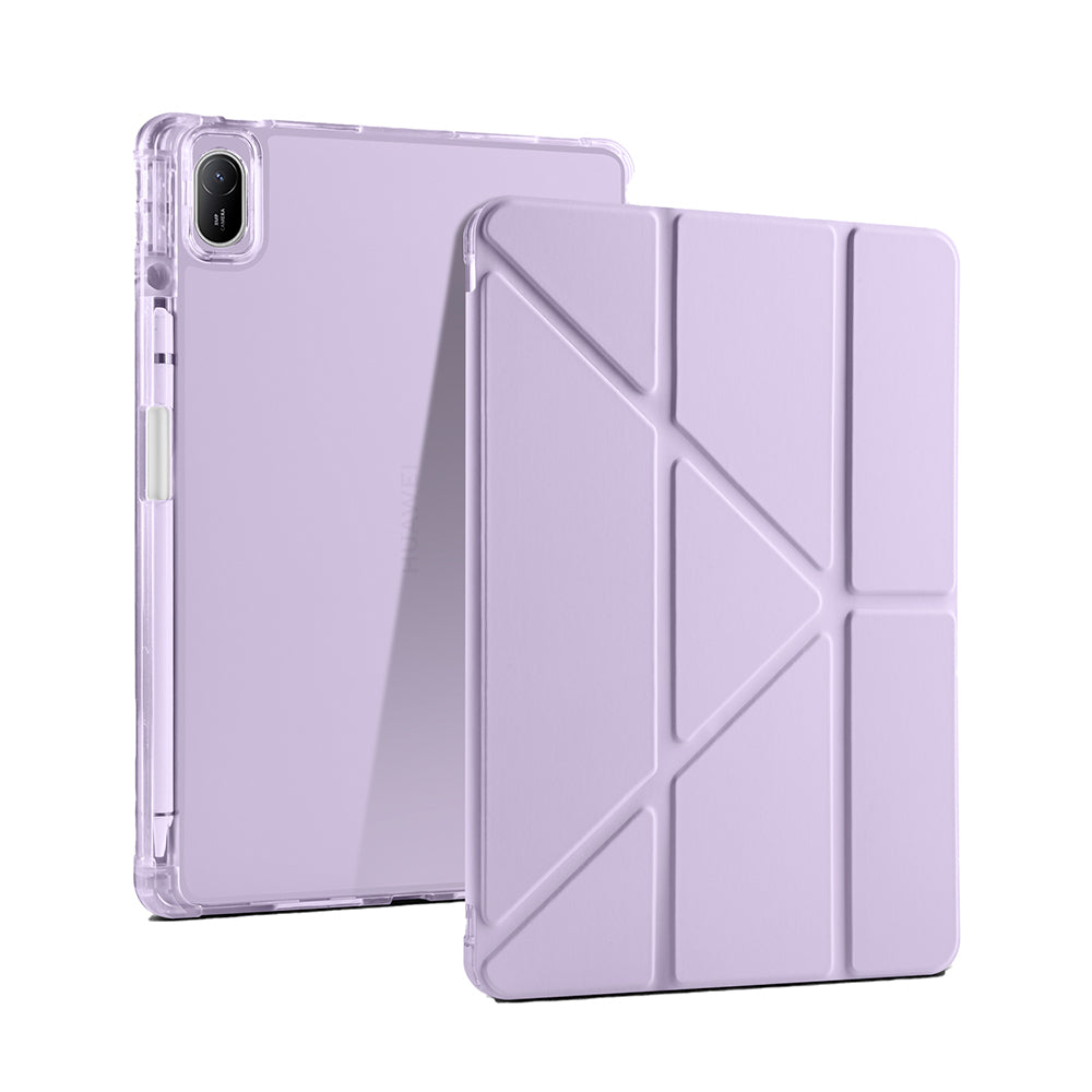 Huawei Matepad SE 11 Kılıf Zore Tri Folding Kalem Bölmeli Standlı Kılıf Koyu Yeşil