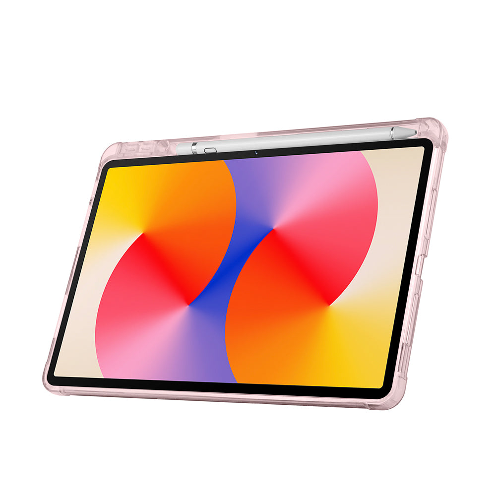 Huawei Matepad SE 11 Kılıf Zore Tri Folding Kalem Bölmeli Standlı Kılıf Gri