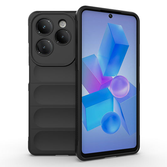 İnfinix Hot 40 Kılıf Esnek TPU Oyuklu Arka Yüzey Tasarımlı Zore Etnik Silikon Kapak