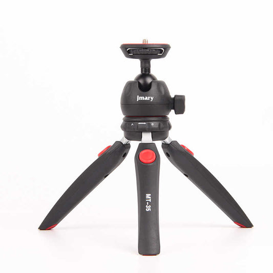 Jmary MT-35 Tripod 360 Derece Oynar Başlıklı Çok Yönlü Kısa Telefon Sabitleyici Siyah