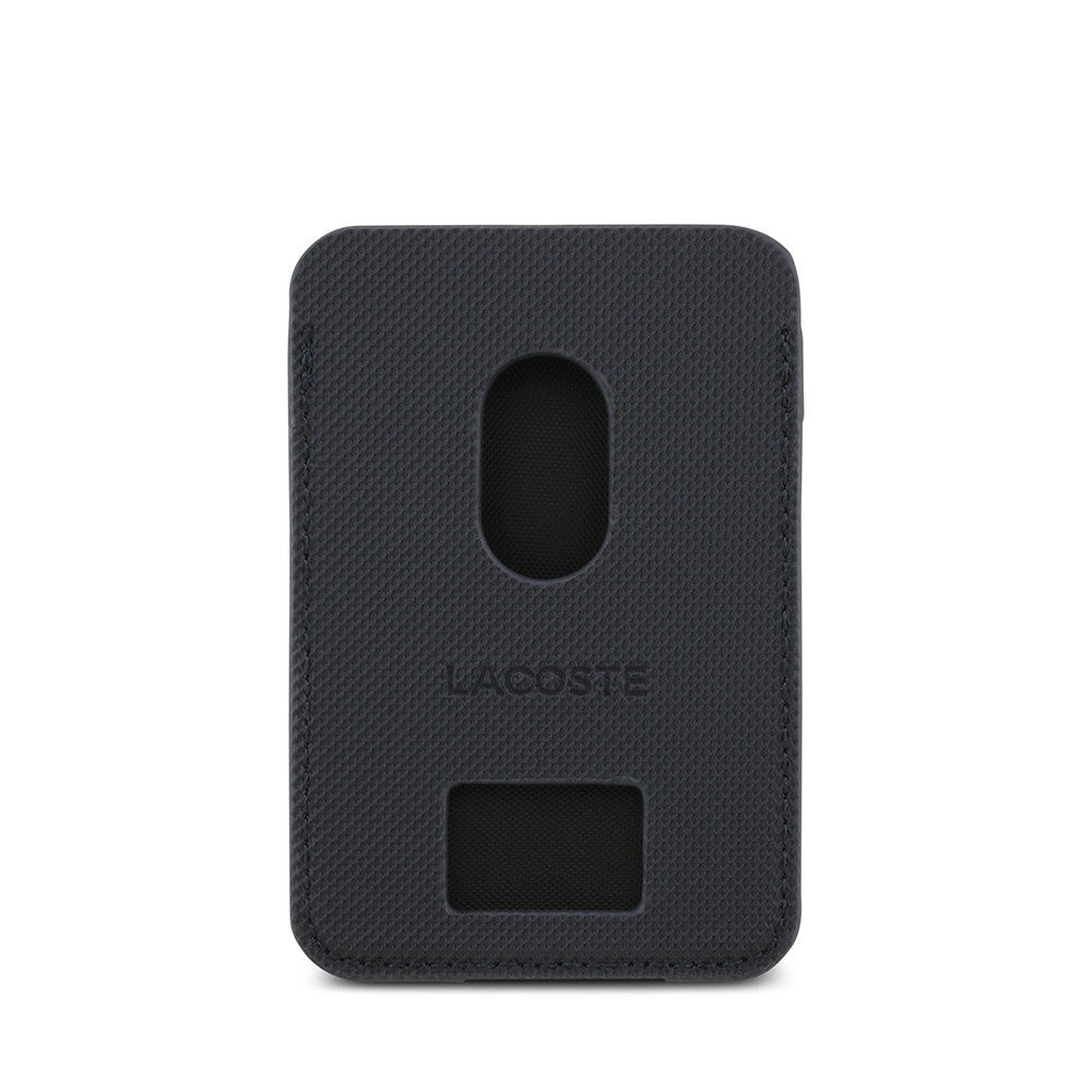 Lacoste Orjinal Lisanslı 2 Hazneli PU Pike Desenli İkonik Timsah Dokuma Logolu Magnetik Kartlık