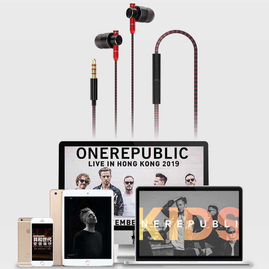 Lapas LY800 3.5mm Kulaklık Siyah-Kırmızı