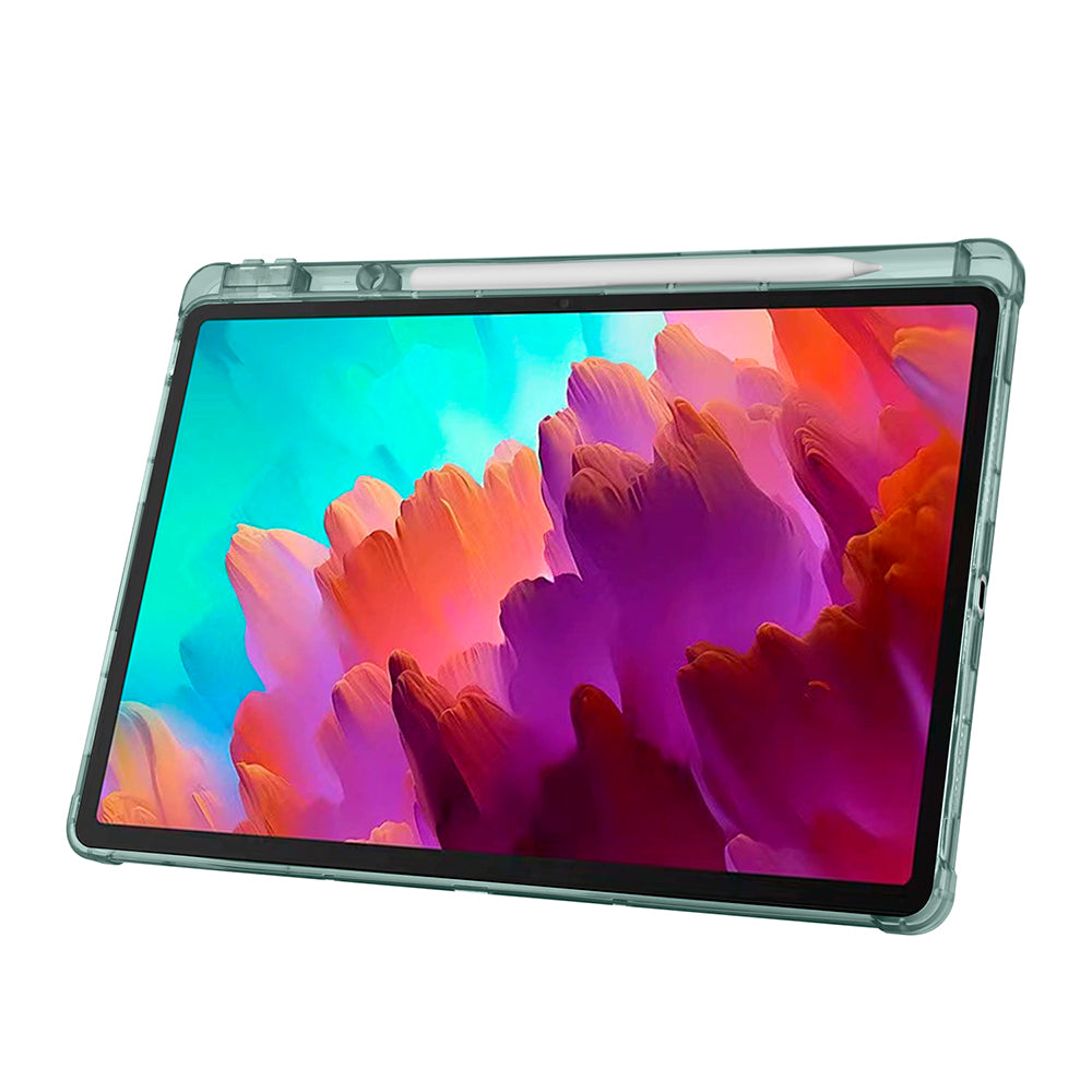 Lenovo Idea Tab Pro 12.7 TB-373FU Kılıf Zore Tri Folding Kalem Bölmeli Standlı Kılıf Lila