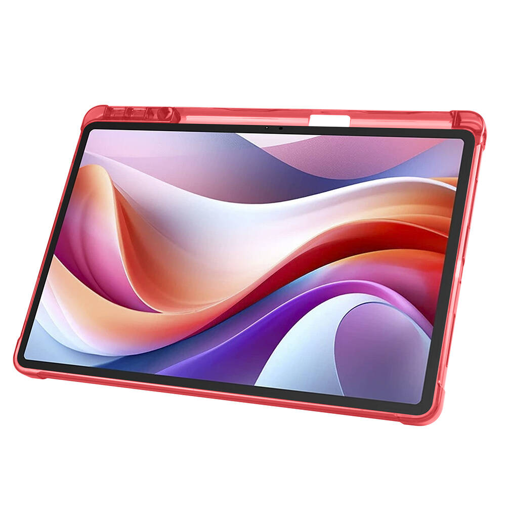 Lenovo M11 TB-330FU Kılıf Zore Tri Folding Kalem Bölmeli Standlı Kılıf Koyu Yeşil