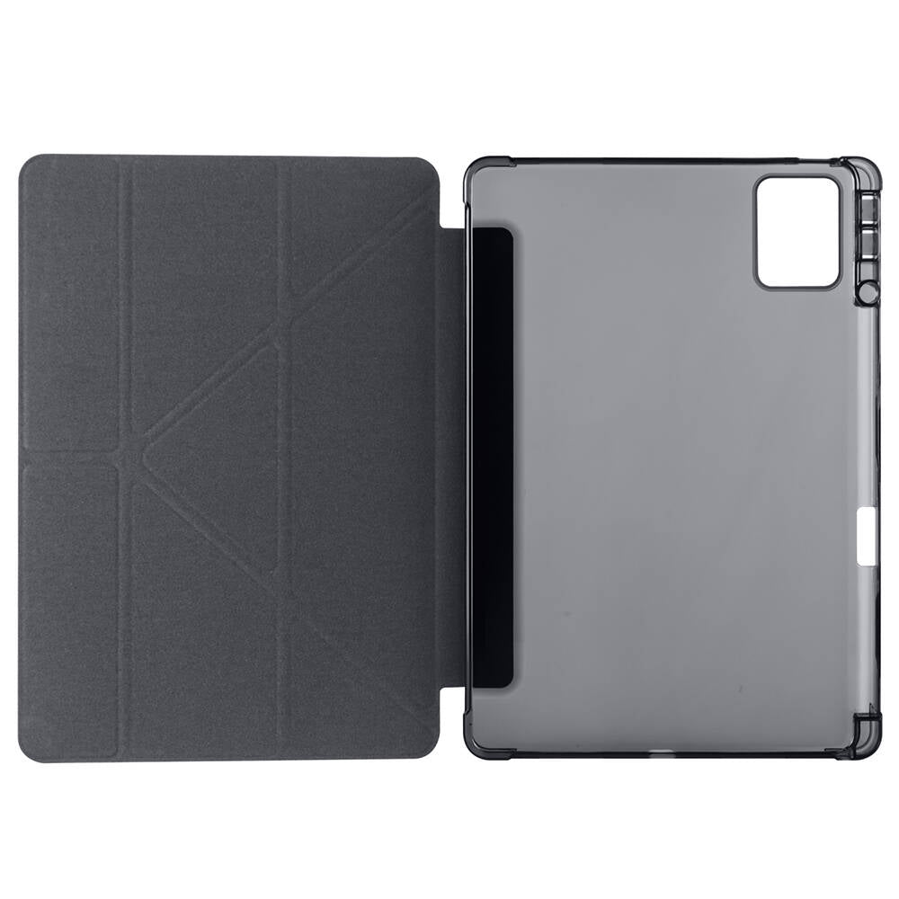 Lenovo M11 TB-330FU Kılıf Zore Tri Folding Kalem Bölmeli Standlı Kılıf Koyu Yeşil