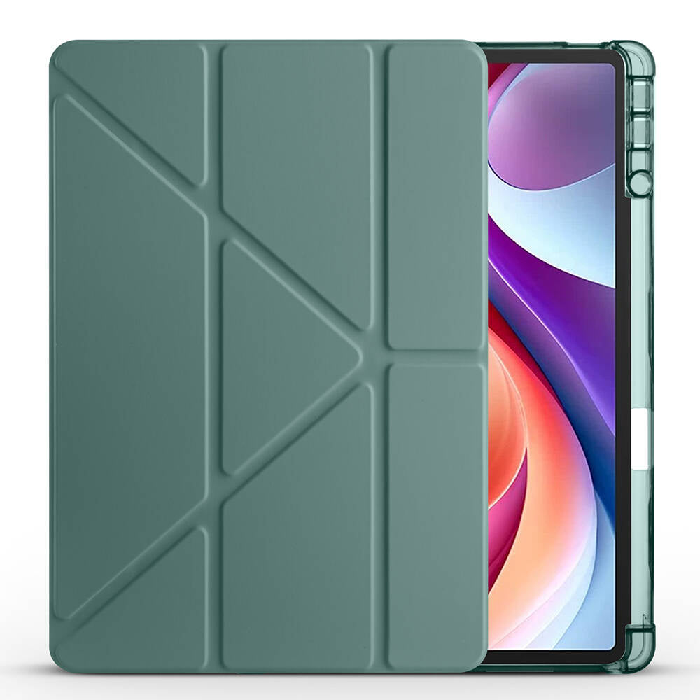 Lenovo M11 TB-330FU Kılıf Zore Tri Folding Kalem Bölmeli Standlı Kılıf Mor