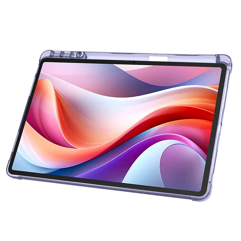 Lenovo M11 TB-330FU Kılıf Zore Tri Folding Kalem Bölmeli Standlı Kılıf Kırmızı