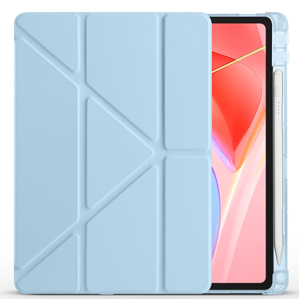 Lenovo Tab TB-311FU Kılıf Zore Tri Folding Kalem Bölmeli Standlı Kılıf Koyu Yeşil