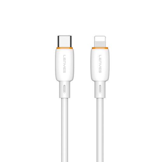 Lenyes LC548-TC-L Type-C to Ligthing Hızlı Şarj Özellikli Data ve Şarj Kablosu 27W 1M Beyaz