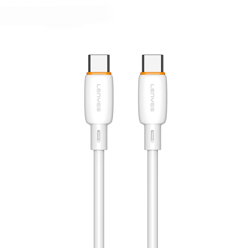 Lenyes LC548-TC-TC Type-C to Type-C Hızlı Şarj Özellikli PD Data ve Şarj Kablosu 60W 1M Beyaz