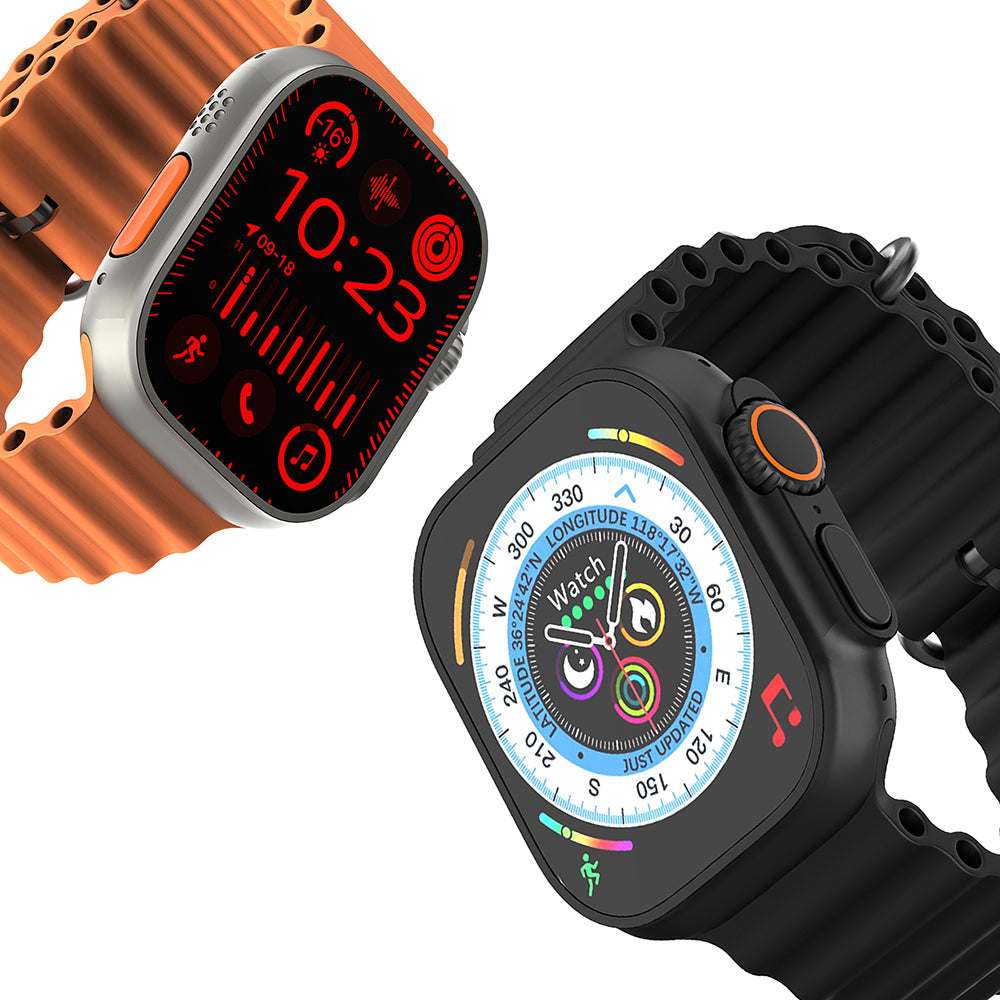 Lenyes LW-238 Ultra3 Saturn Serisi iOS ve Android Uyumlu Akıllı Saat Siyah