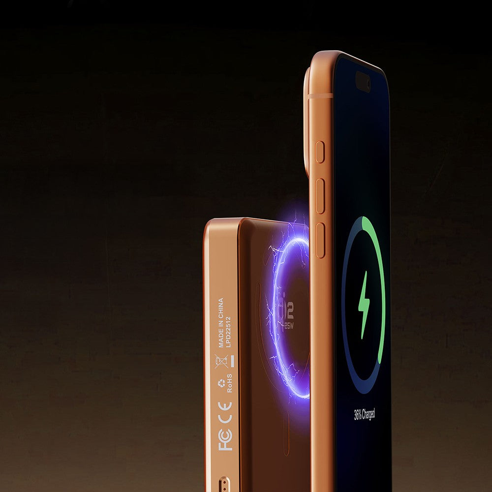 Lenyes PW1018D 35W Dijital LED Göstergeli Qi2 Teknolojili Wireless Powerbank 25W 10000mAh