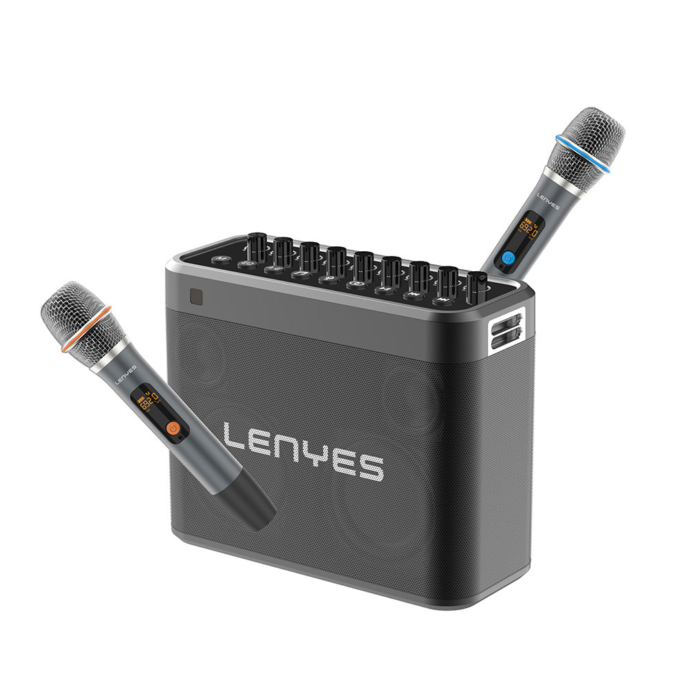 Lenyes S830 Mikrofonlu Çoklu Giriş TWS Karaoke Bluetooth Hoparlör v5.0 160W