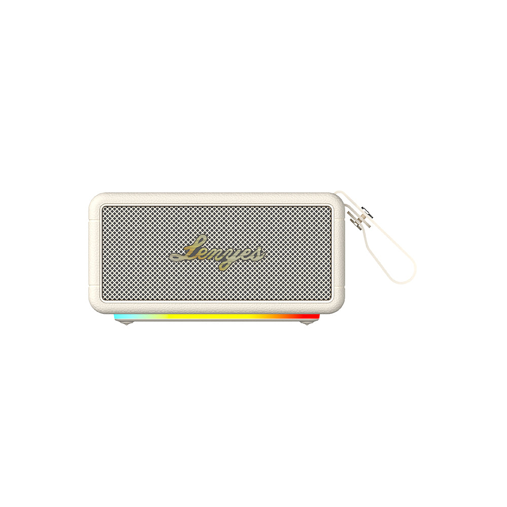 Lenyes S875 Elegance Serisi RGB Işıklı Taşınabilir Su Geçirmez TWS Bluetooth Hoparlör v5.3 40W