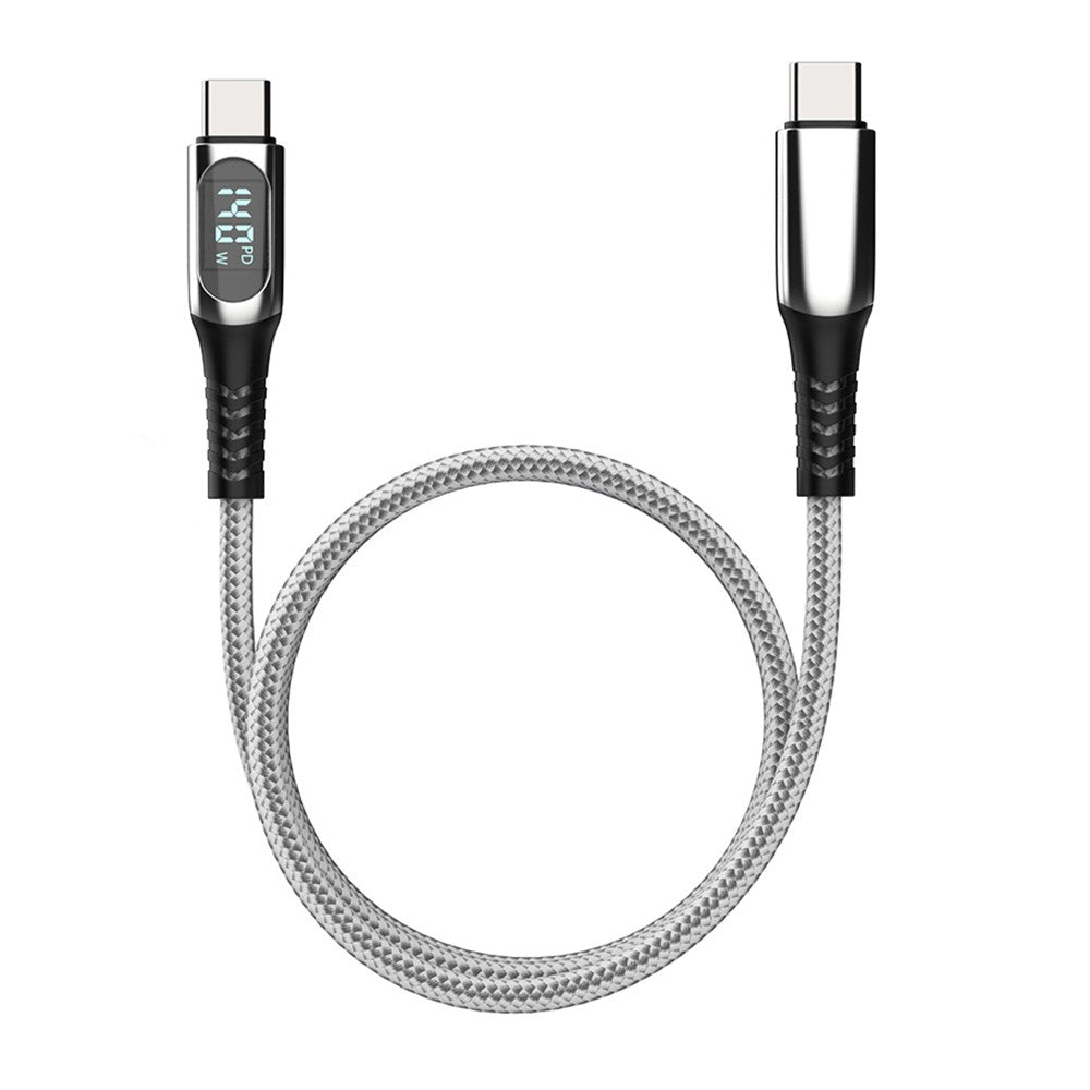 Micflip A08 Type-C to Type-C Dijital LED Göstergeli Data ve Şarj Kablosu 140W 1M