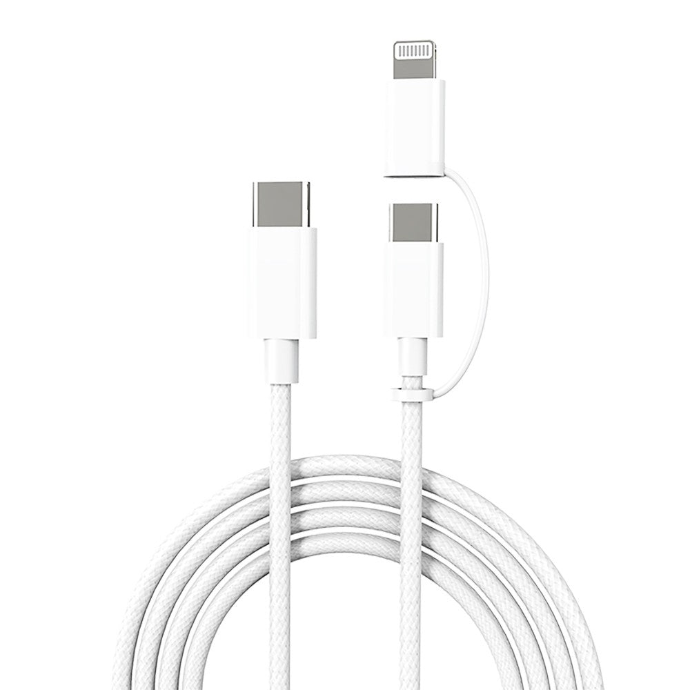 Micflip A22 2in1 PD Type-C to Type-C + Lightning MFI Sertifikalı Data ve Şarj Kablosu 240W 1M