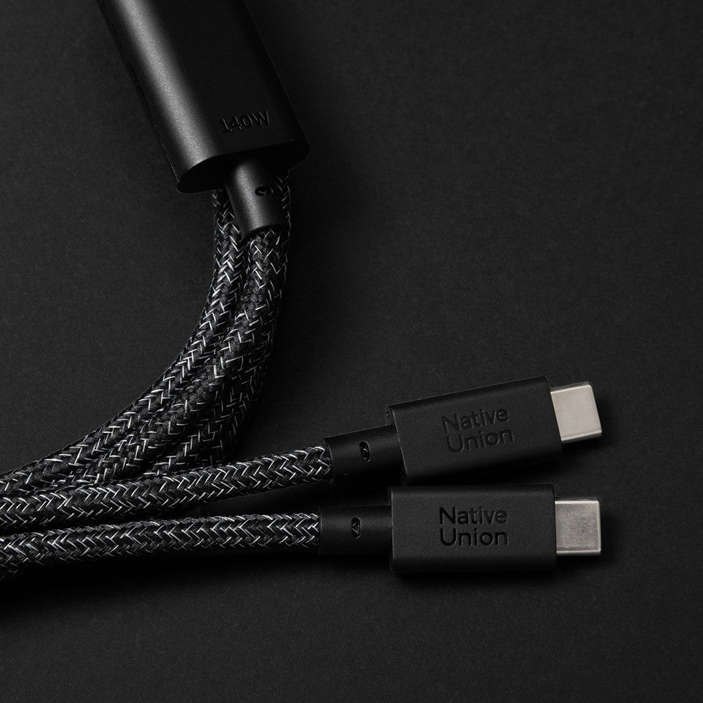 Native Union Belt Serisi PD 2in1 Type-C To Type-C Hızlı Şarj Özellikli Şarj ve Data Kablosu 140W 2M