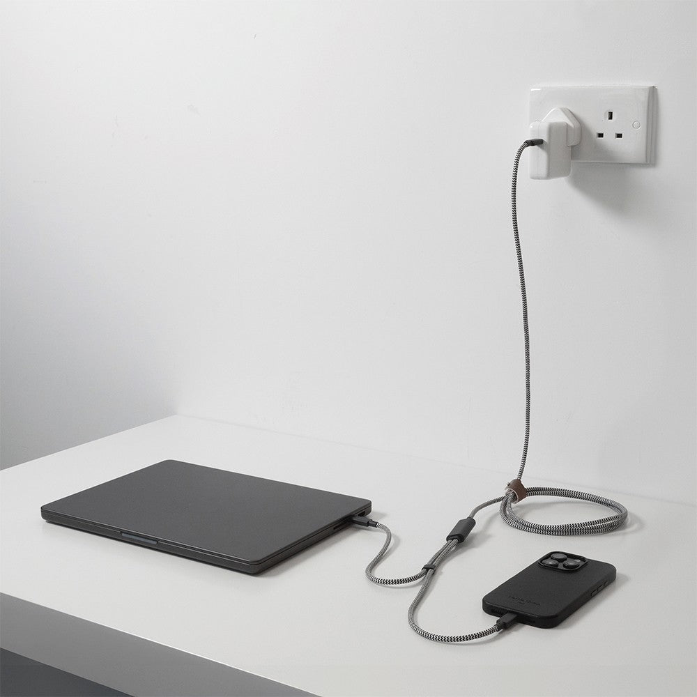 Native Union Belt Serisi PD 2in1 Type-C To Type-C Hızlı Şarj Özellikli Şarj ve Data Kablosu 140W 2M
