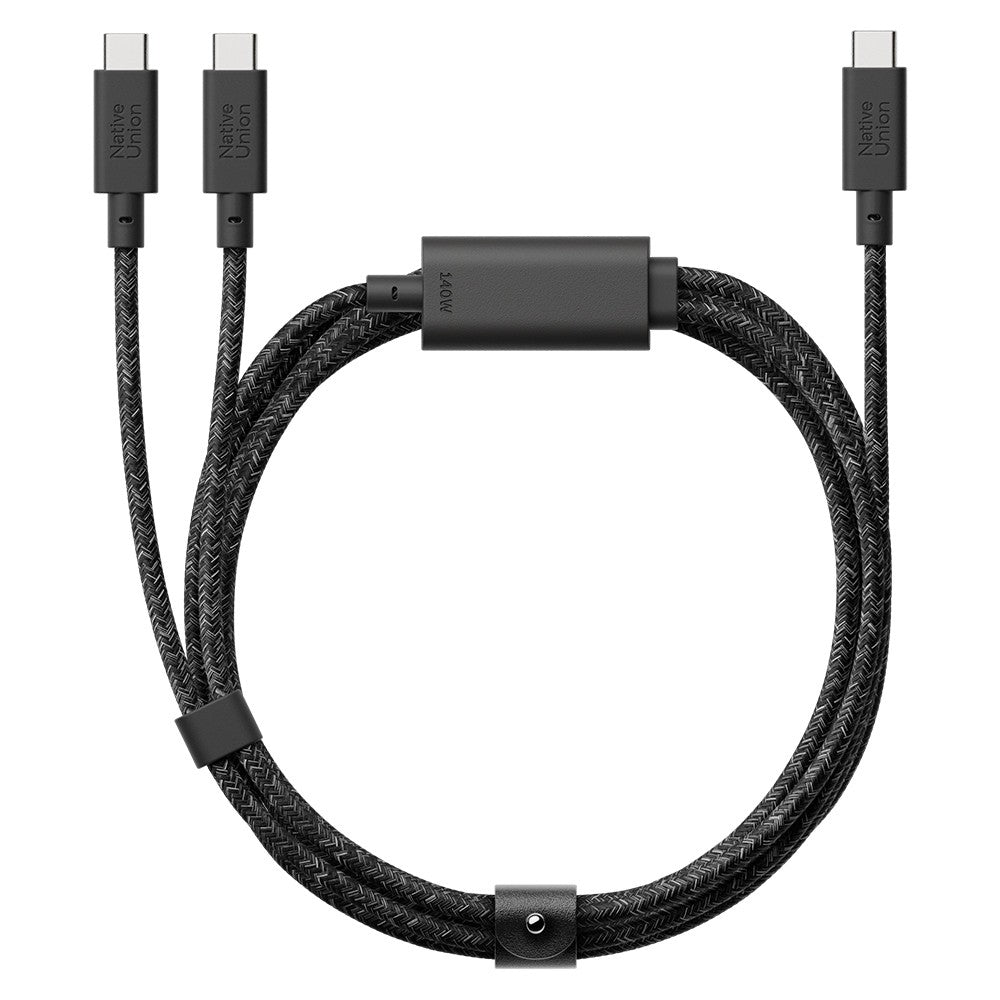 Native Union Belt Serisi PD 2in1 Type-C To Type-C Hızlı Şarj Özellikli Şarj ve Data Kablosu 140W 2M