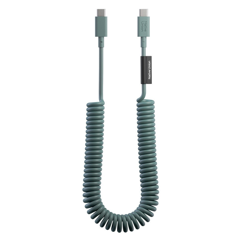 Native Union POP Serisi Type-C to Type-C Spiralli Şarj Kablosu 60W 2.4M