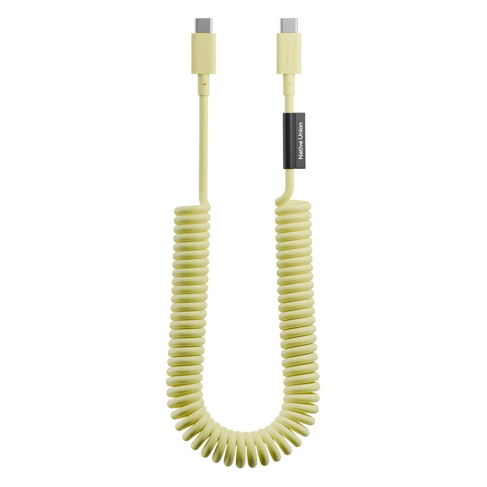 Native Union POP Serisi Type-C to Type-C Spiralli Şarj Kablosu 60W 2.4M