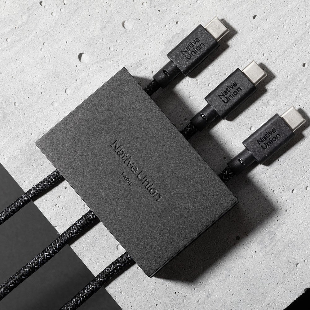 Native Union Weighter Triple Metal Tasarımlı Kablo Düzenleyici