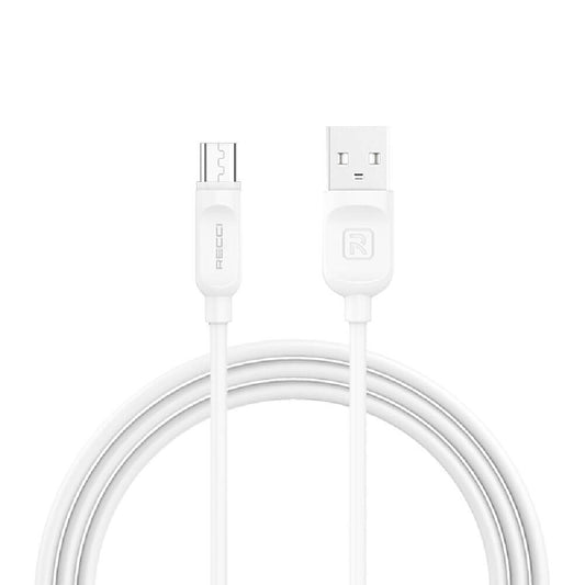 Recci RCM-P100 City of Sky Serisi Micro to USB-A Data ve Şarj Kablosu 1M Beyaz
