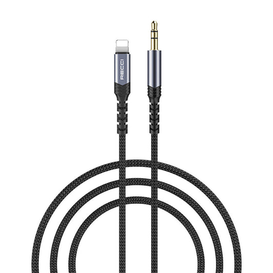 Recci RDS-A26 Lightning to 3.5mm AUX Audio Kablo