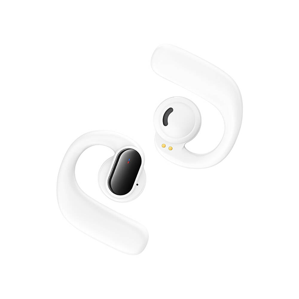 Recci REP-W60 Angel Serisi Dijital LED Göstergeli Hi-Fi Ses Kaliteli TWS Kulak İçi Bluetooth v5.3 Kulaklık Beyaz